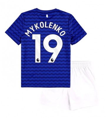 Everton Vitaliy Mykolenko #19 Hjemmebanetrøje Børn 2025-26 Kortærmet (+ Korte bukser)